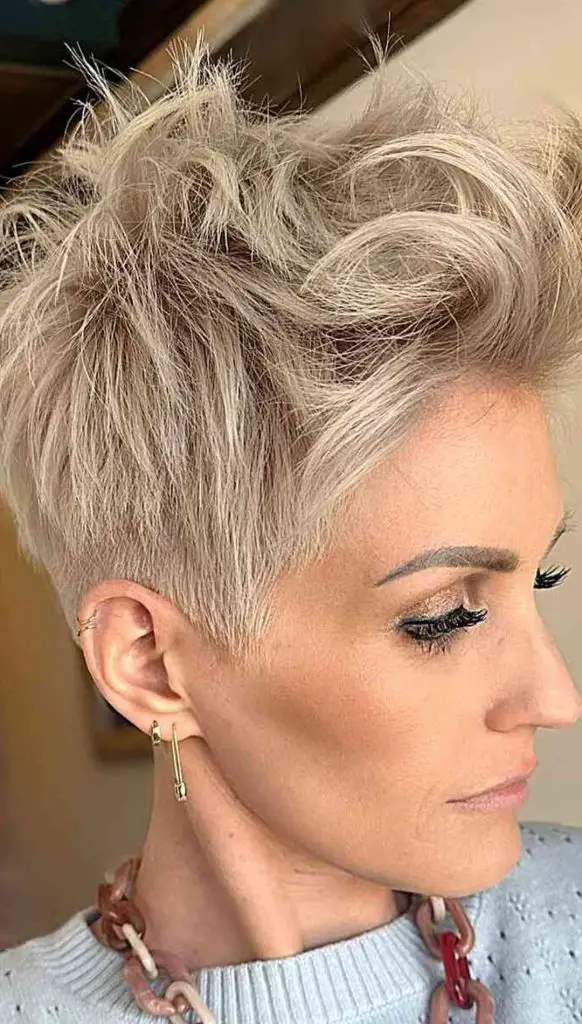Tapered Pixie Cut with Textured Top