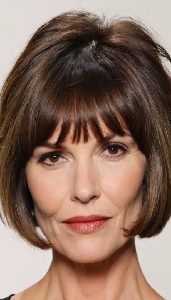 French Bob with Choppy Fringe