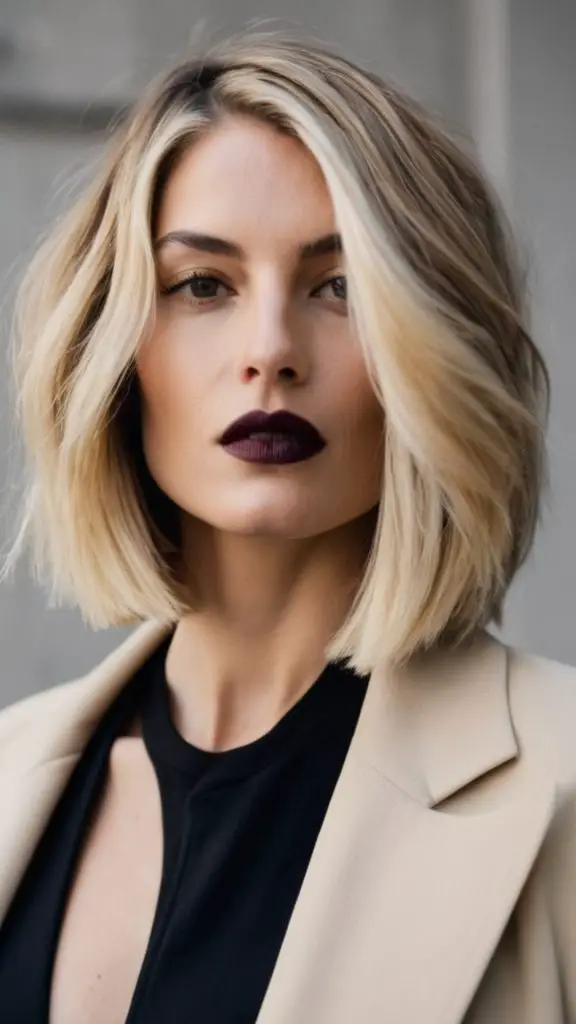 Asymmetrical Lob with Chunky Money Piece