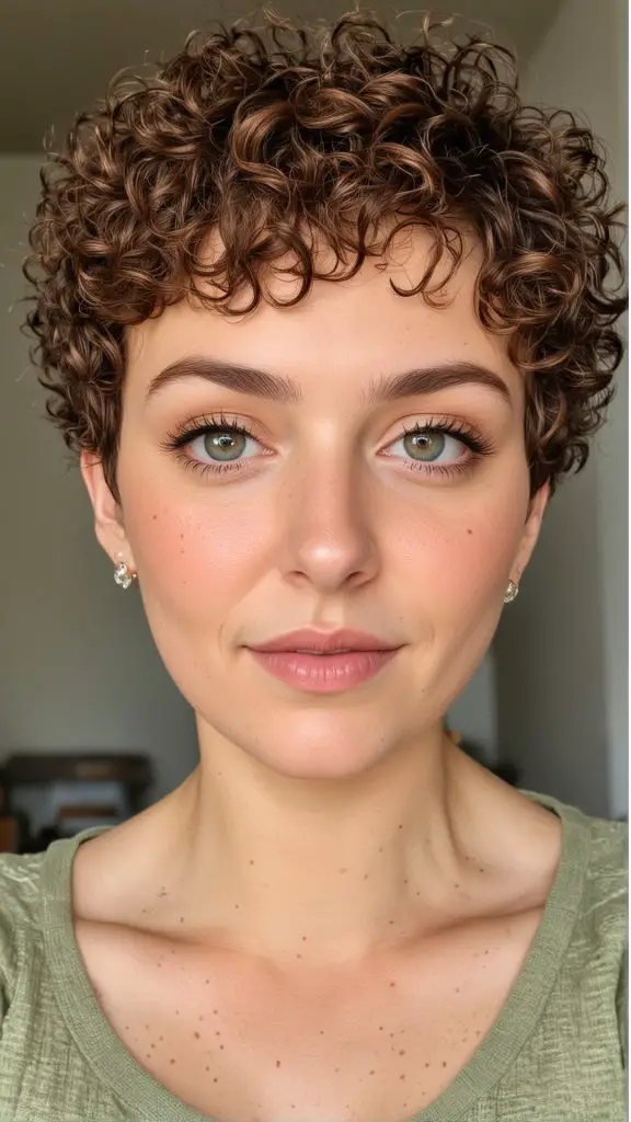 Curly Pixie Cut