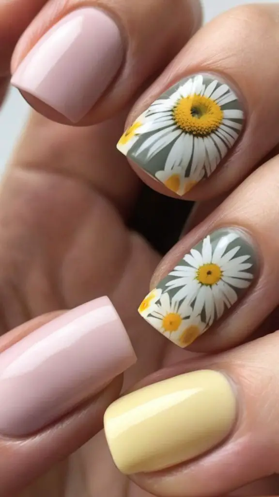 Flower Inspired Nails