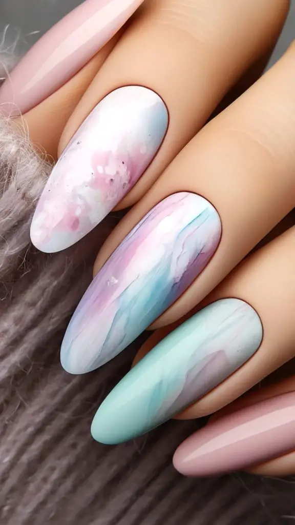 Watercolor Nails