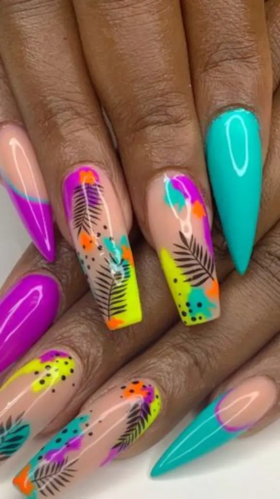 Airbrushed Nails