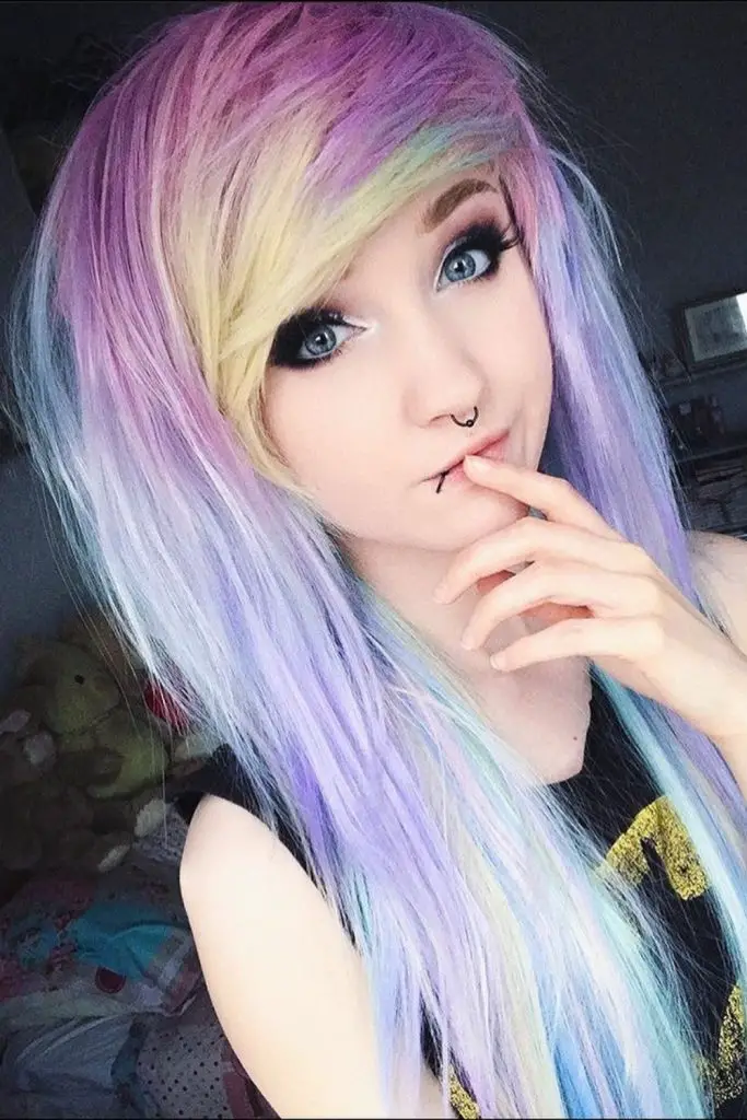 emo scene hair