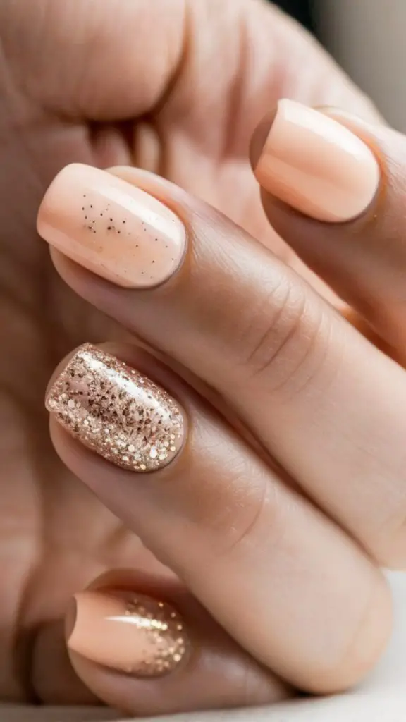 Gold Flecked Peach