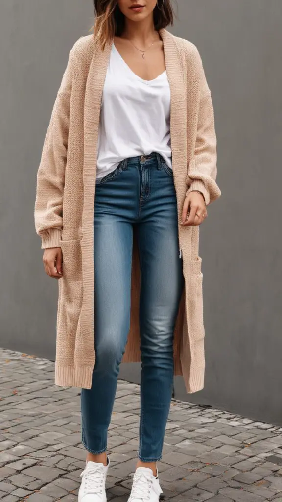 Cardigan and Light Jacket