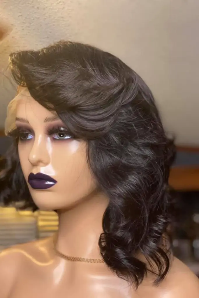 Asymmetrical Bob with Curls