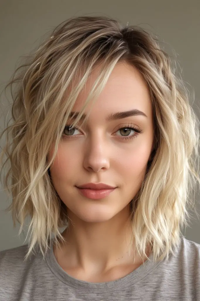 Fine Hair Textured Lob