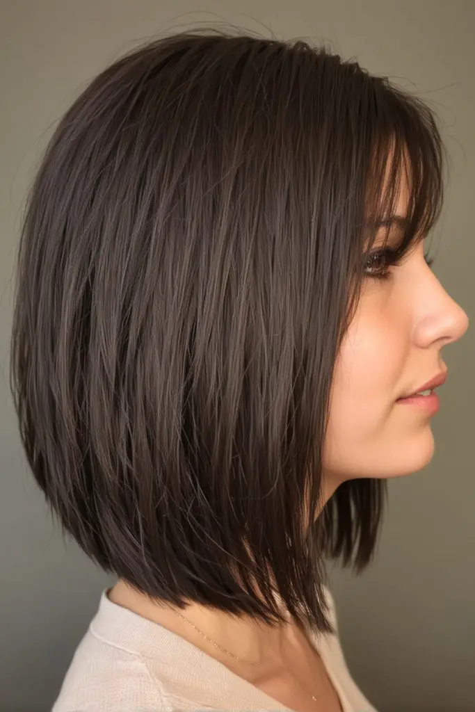 Graduated Long Bob Cut