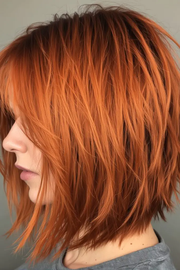 Bright Copper Razored Lob