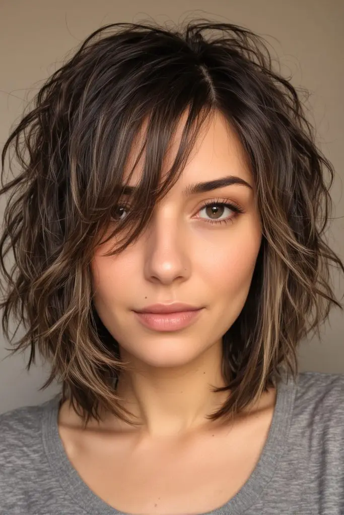 Long Textured Bob