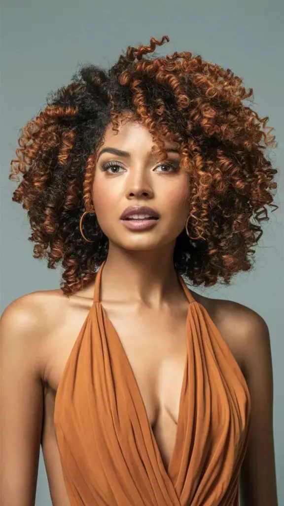Thick Bronze Curls