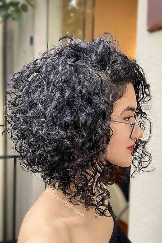 Layered Curly Bob