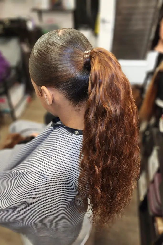 Wavy Sleek Ponytail