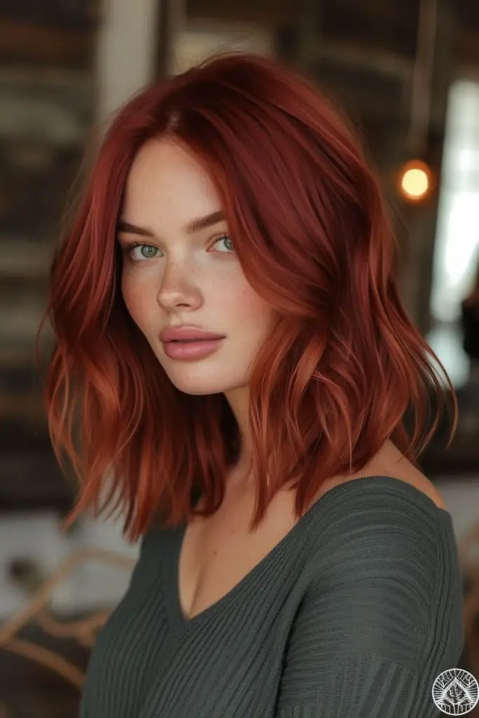 Warm auburn and copper shine beautifully.