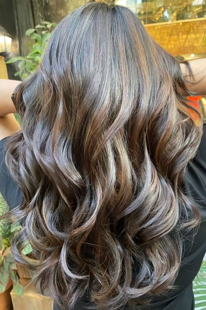 Playful caramel and cinnamon balayage.