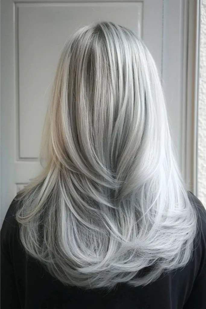 Soft dove gray enhances natural silver.
