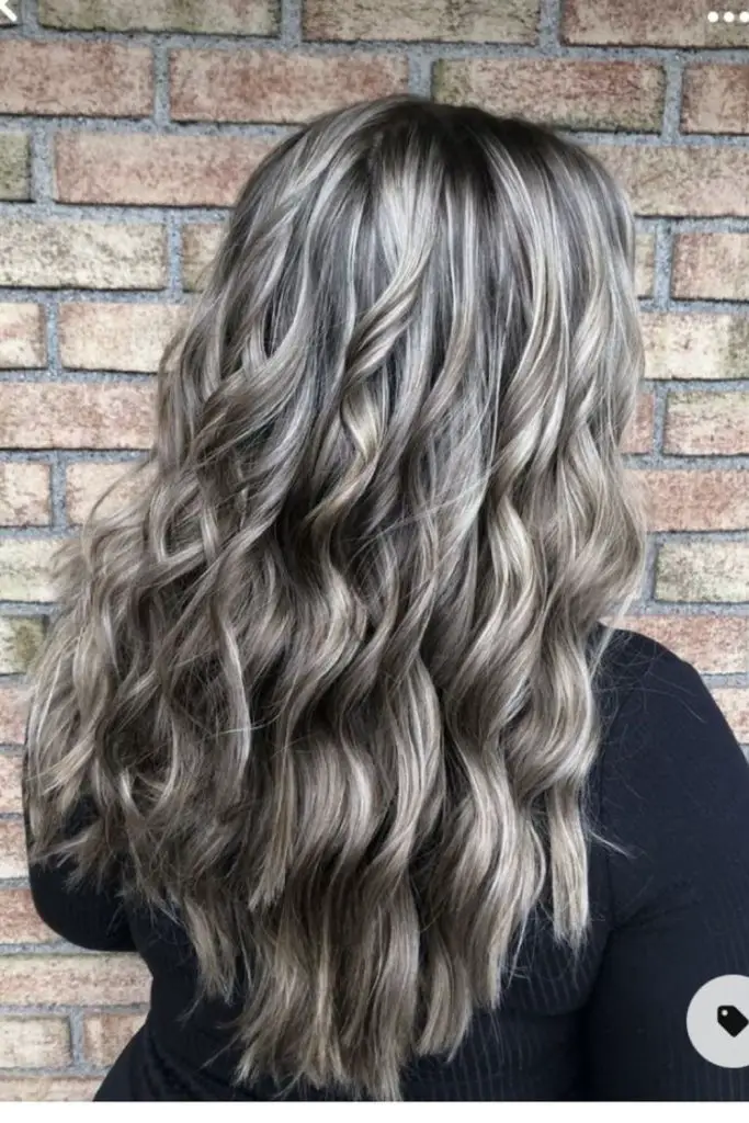 Silver highlights with deep graphite lowlights.