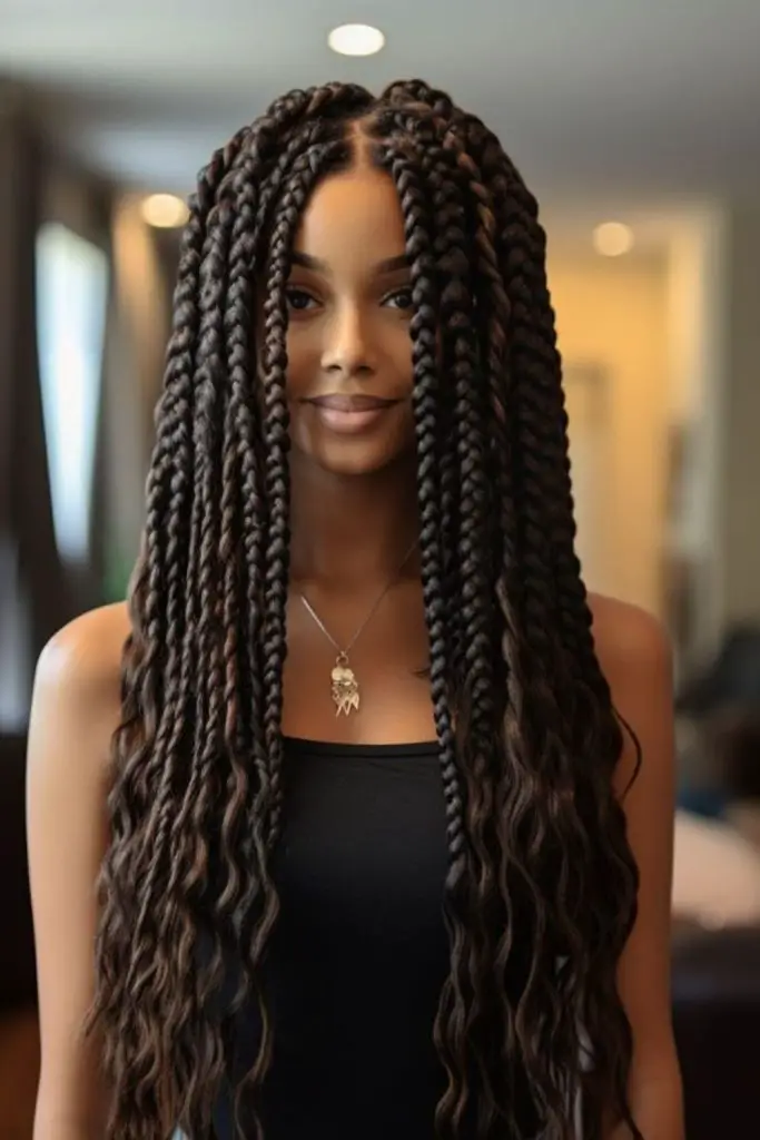 Twisted infinity braid capturing enchanting beauty.
