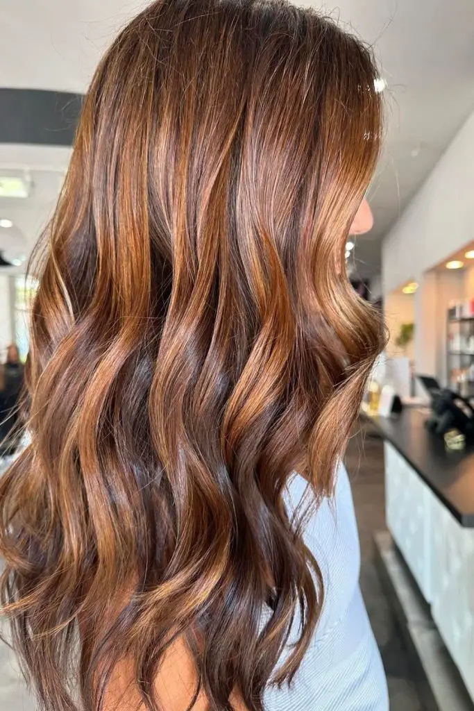 Rich caramel with deeper maple undertones.