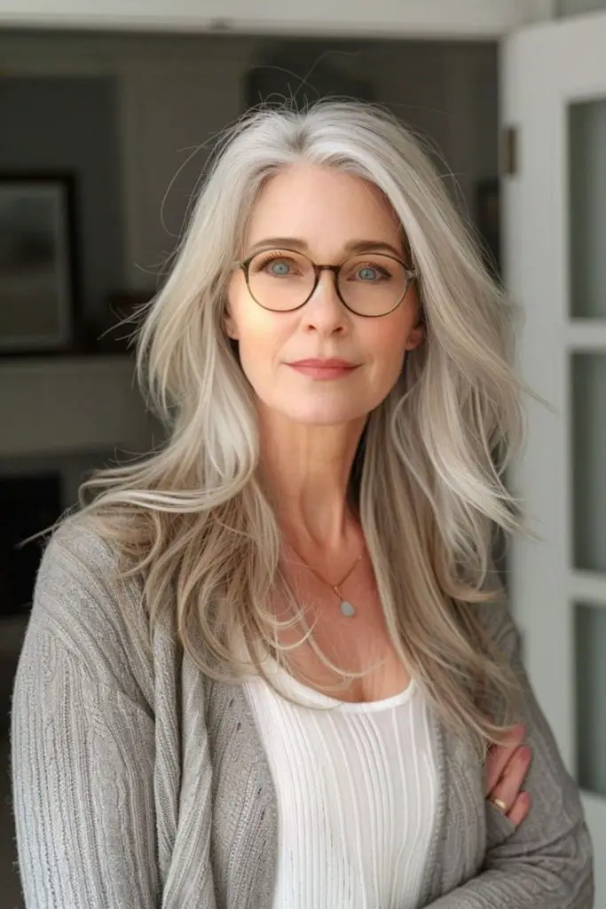 Pewter lowlights give silver depth and volume.