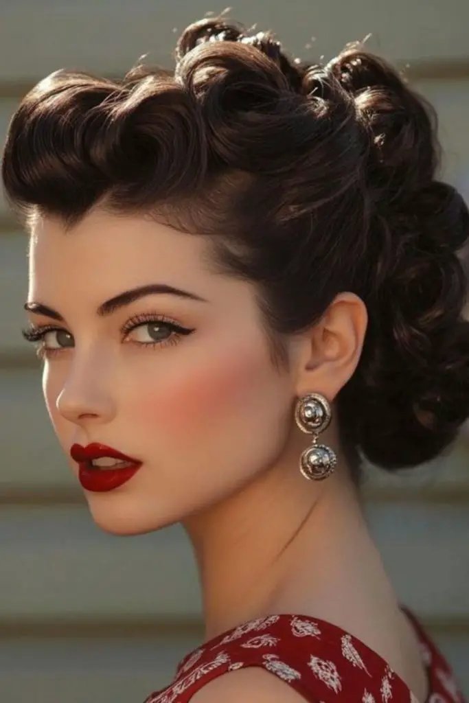 Flirty curls for a vintage look.