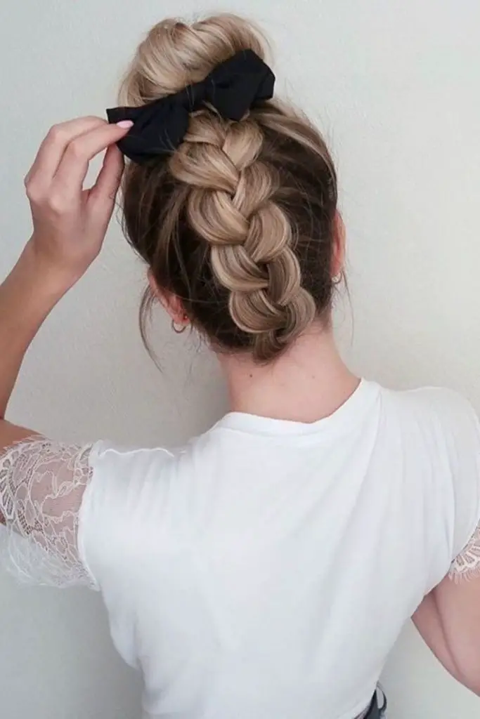 Inside-out braid creating a unique raised effect.