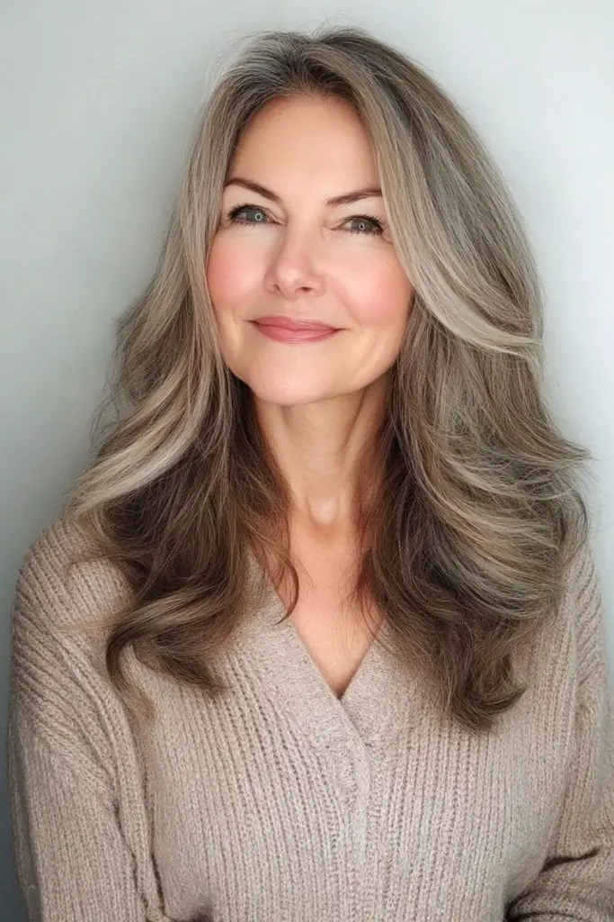 Soft gray with deep ash lowlights.