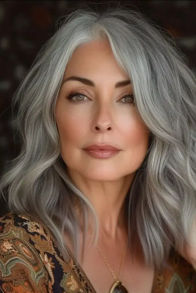Slate gray lowlights give strong structure.