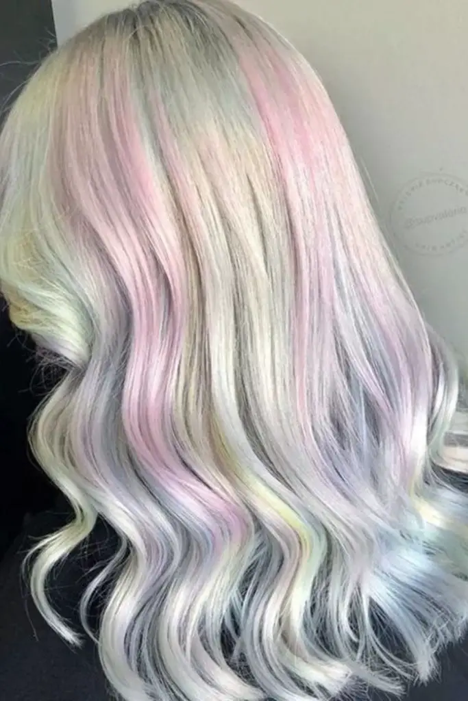 Smoky lowlights blend into opal gray.