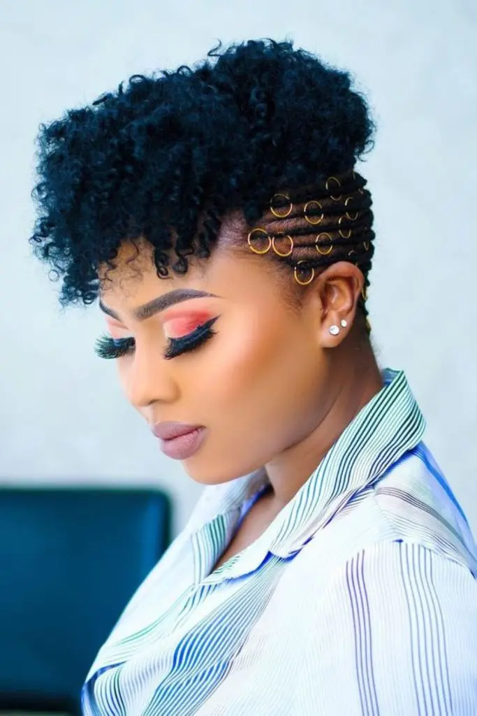 Edgy mohawk showcasing textured locs boldly.