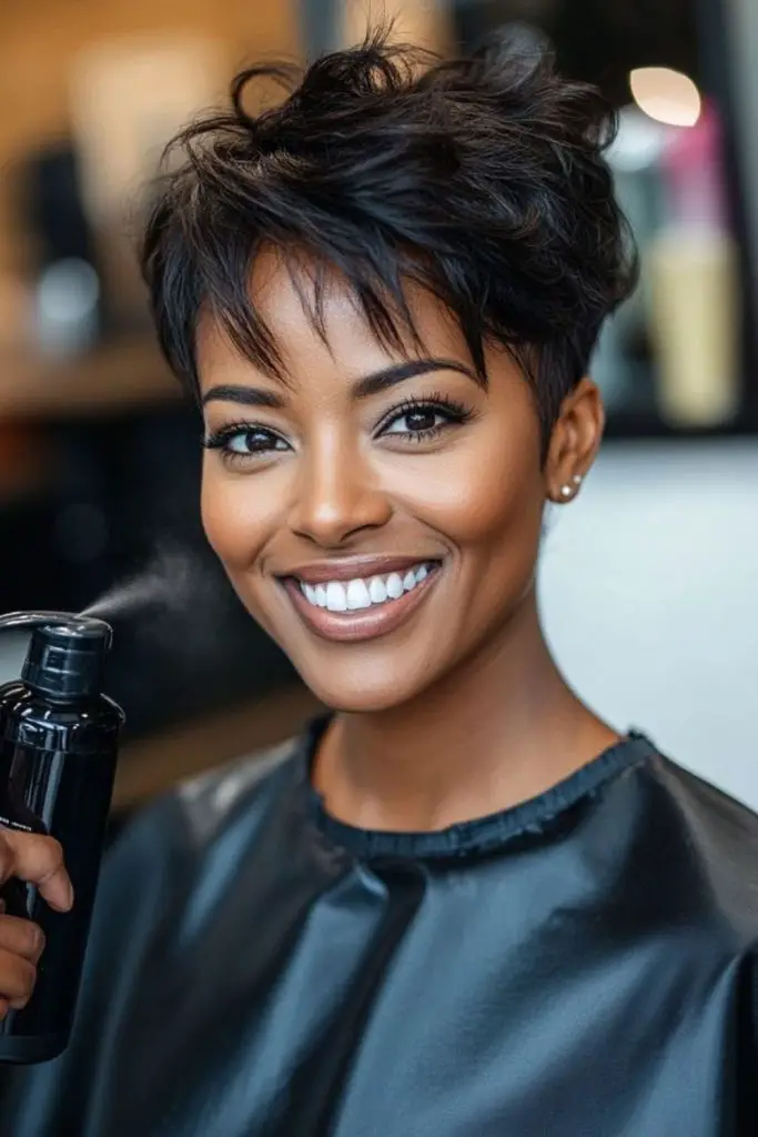 Defined choppy layers for textured style.