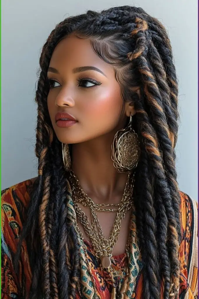 "Thicker, voluminous twists for bold style."