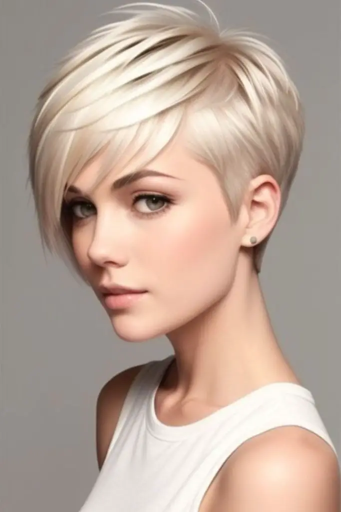 Lightweight pixie with lifted, fluffy layers.