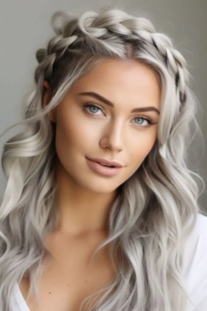 Mini twists with silver-blonde tips.