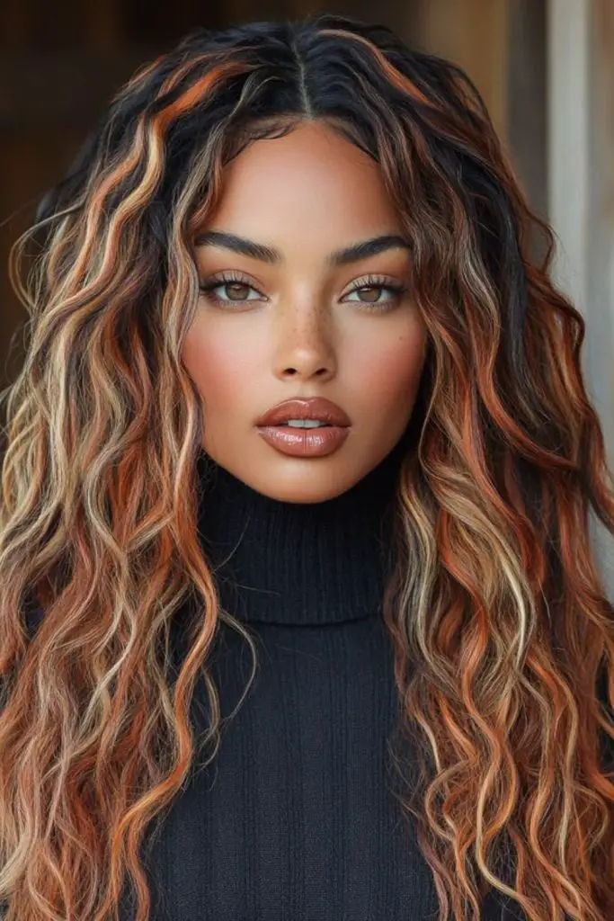Radiant golden waves for natural warmth.