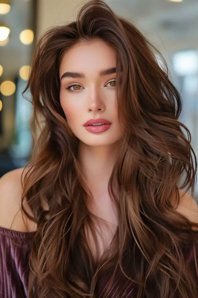 Blackened brown drama for striking intensity.