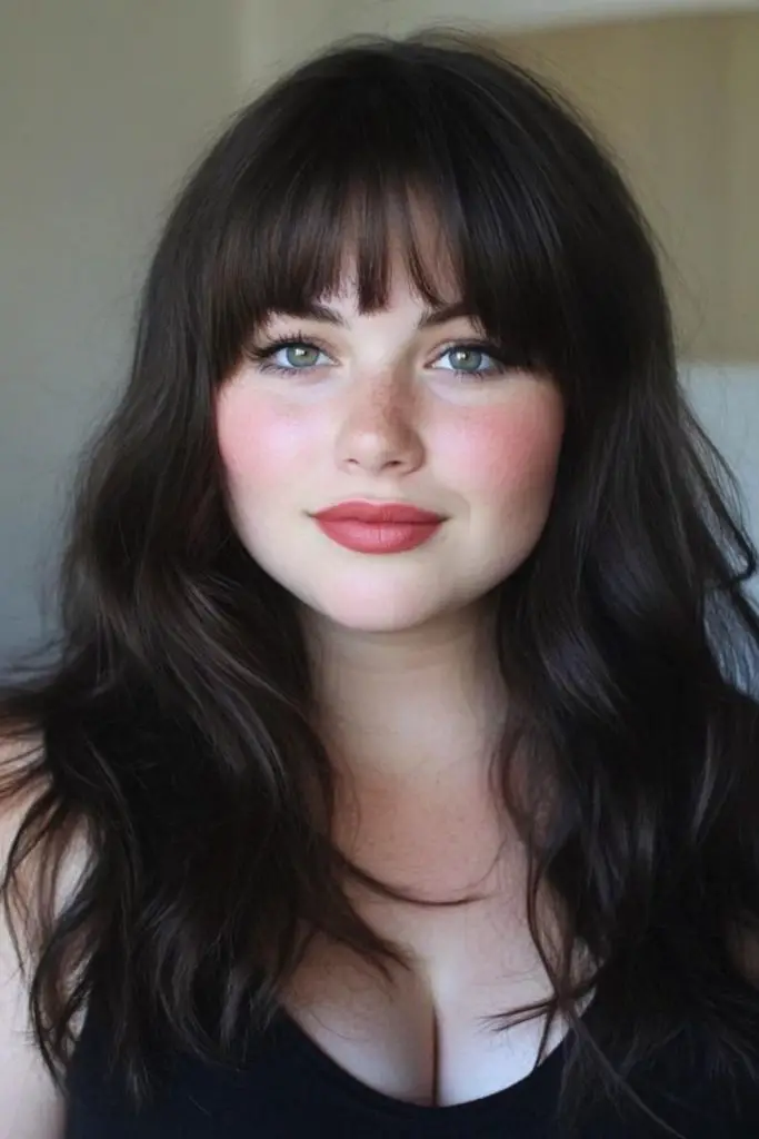 Uneven bangs for edgy modern vibe.