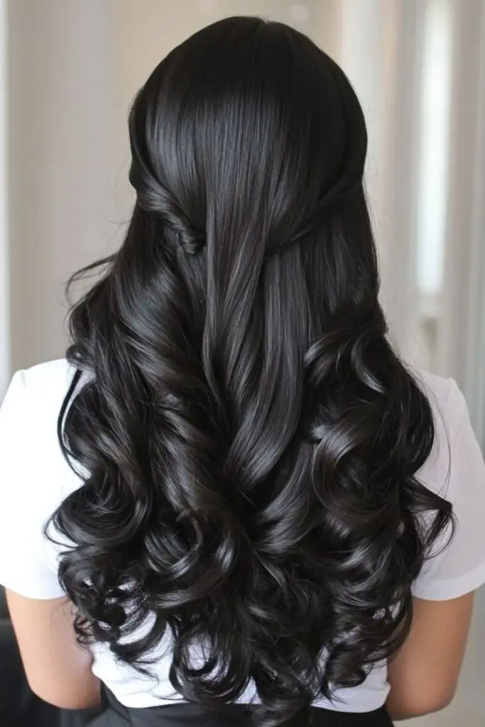 "Tight spiral curls for a refined appearance."