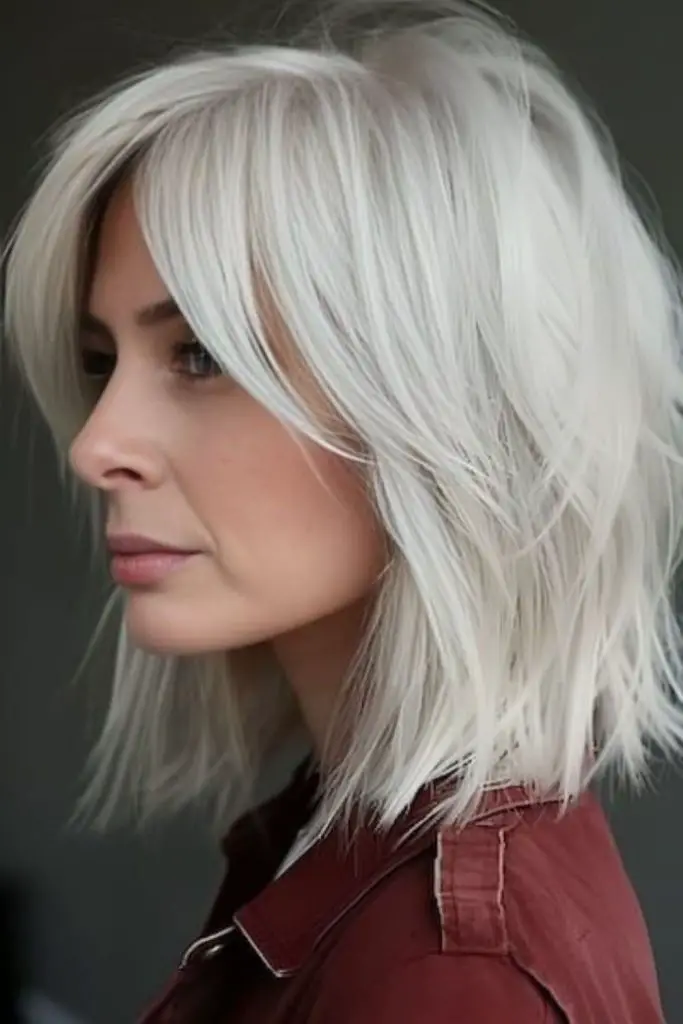 Icy-toned shag layers with clean structure.