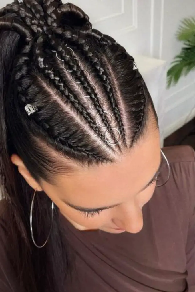 Intricate micro braids for durability.
