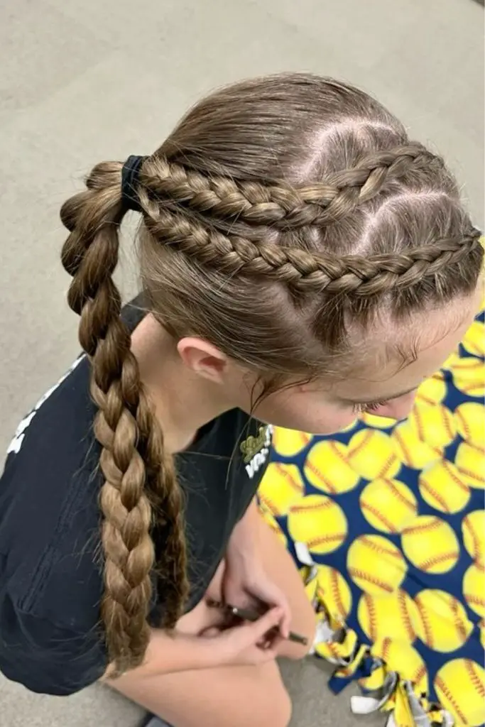 Side-swept locks for bold elegance.