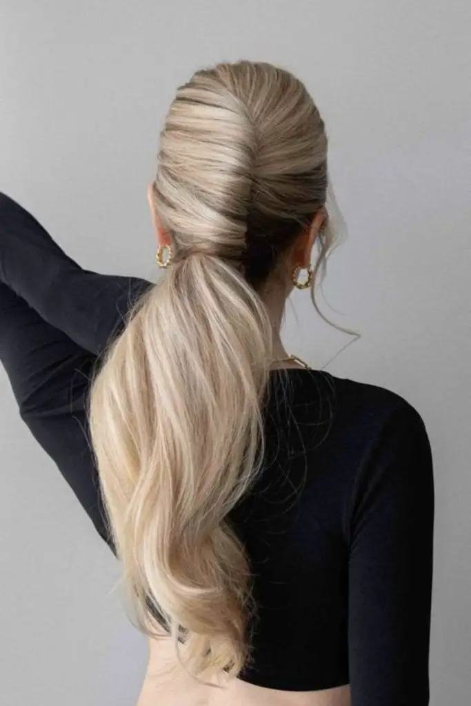 "Elegant French twist for a timeless look."