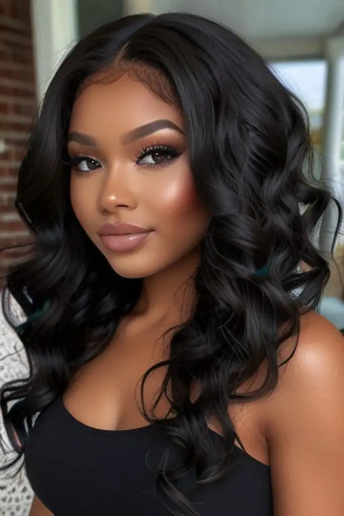 "Casual beach waves with chic flair."