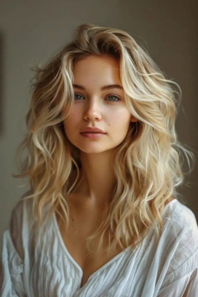 Casual, textured waves with coastal vibes.