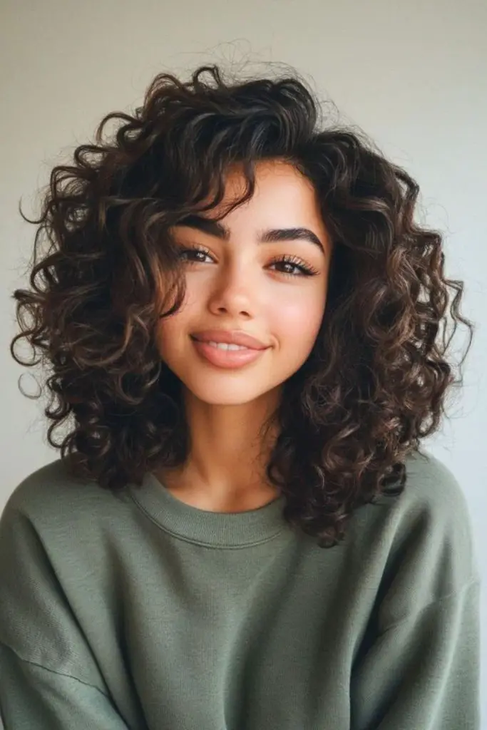 Defined curls showcasing natural textured beauty.