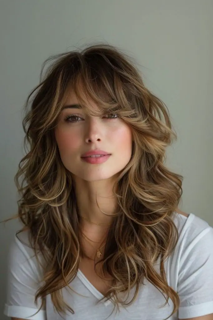 Soft curls at the ends for volume.