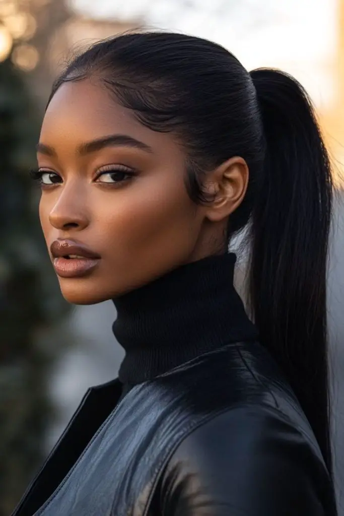 "Sleek, straight cut with smooth finish."