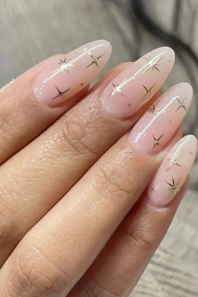 Simple, nude nails with minimalist elegance.