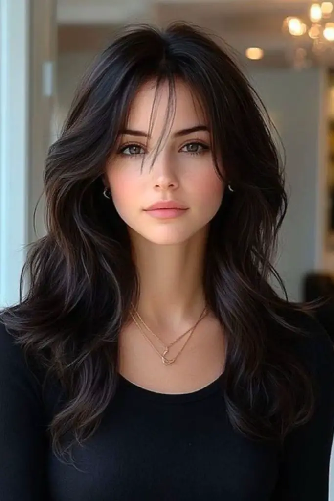 "Soft curls and volume with silk press."